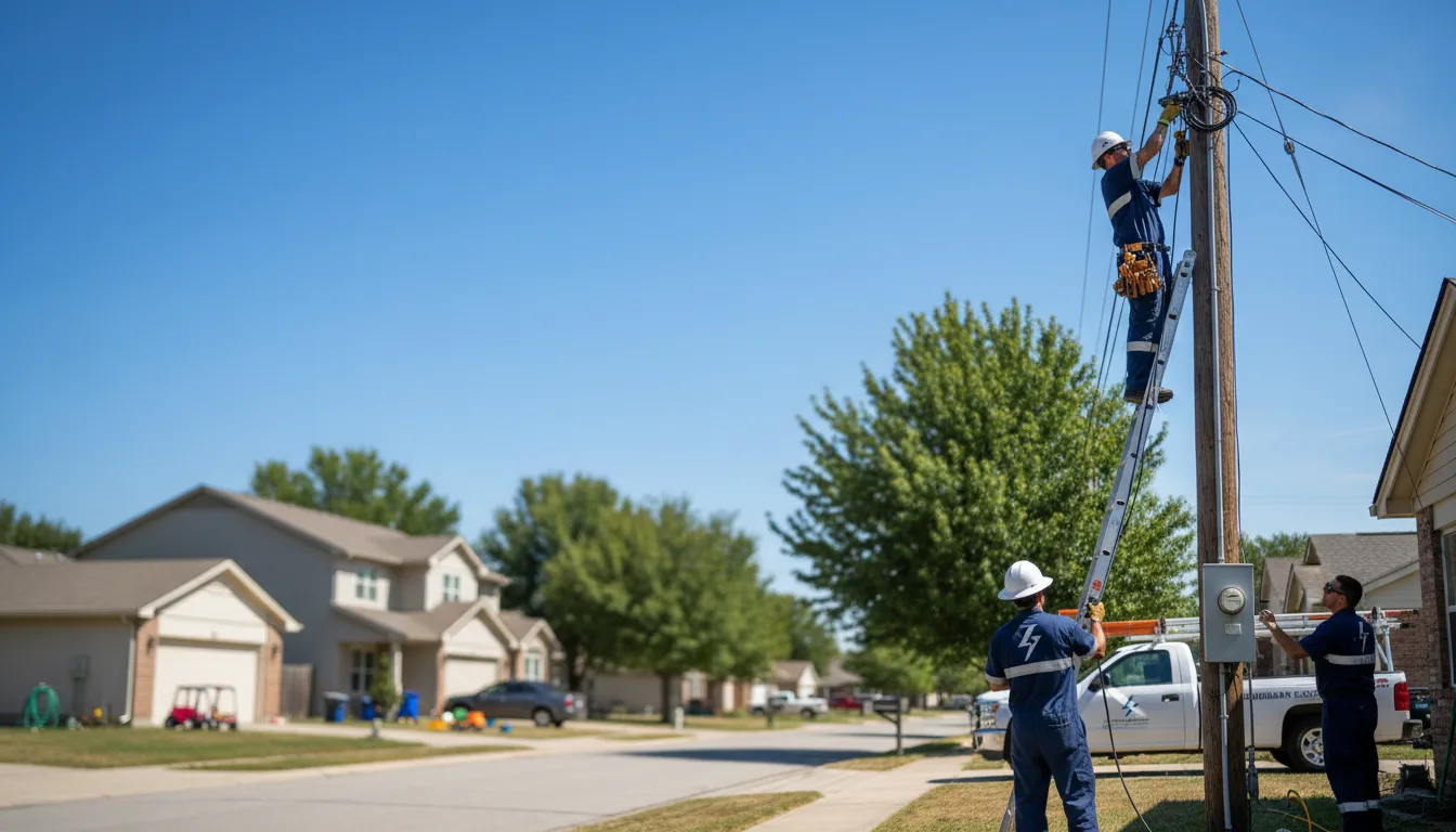 Residential electrician providing installation services in Swedesburg, IA
